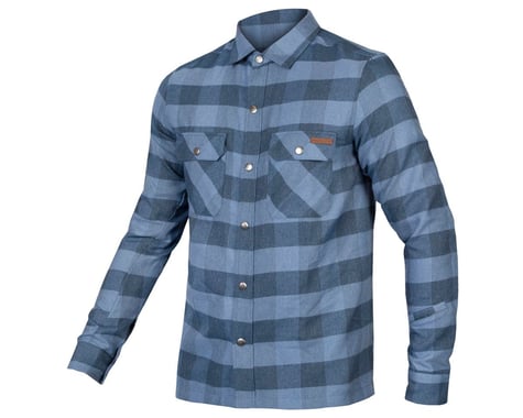 Endura Hummvee Flannel Shirt (Electric Blue) (S)